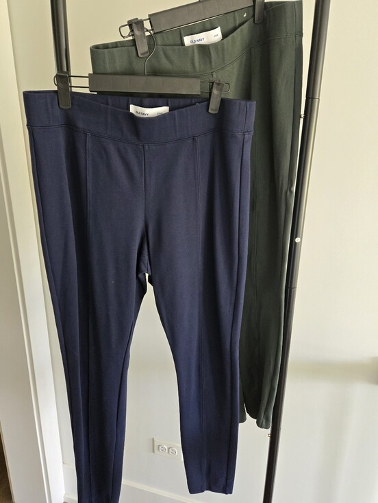 Old Navy Pants - 2 Old Navy Stevie Legging Pants Navy Blue & Green Bundle Of 2 Womens LARGE